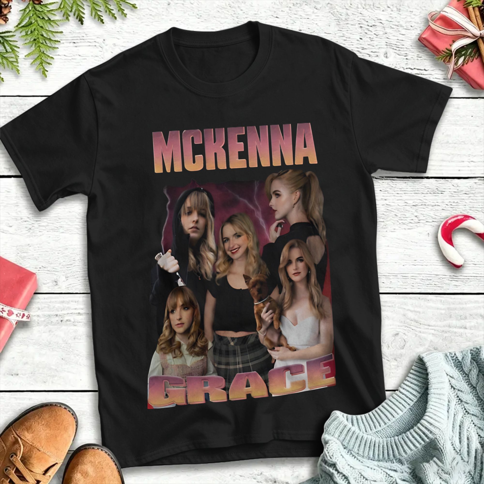Mckenna Grace Cotton T-Shirt F - Summer Clothing Wholesale ulasan dan harga