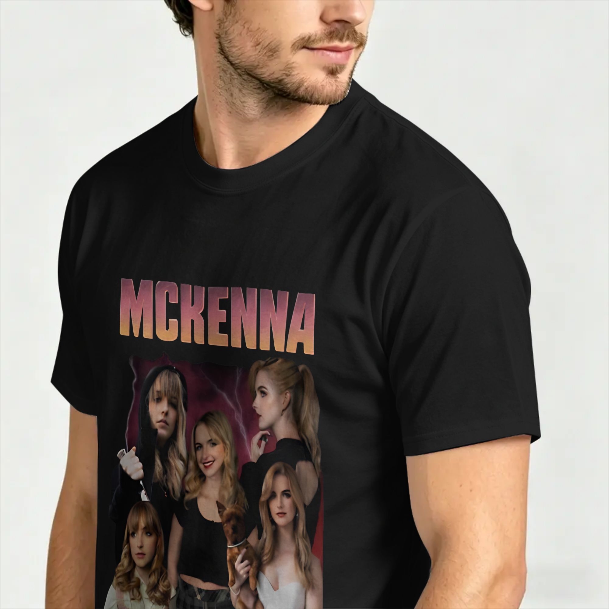 Mckenna Grace Cotton T-Shirt F - Summer Clothing Wholesale ulasan dan harga