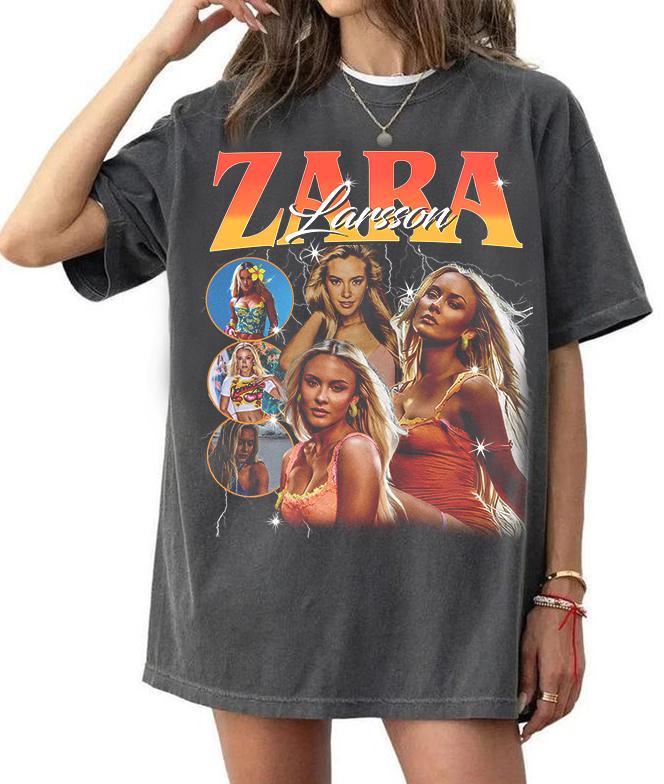 Retro Zara Larsson T-Shirt, Za - Summer Zara ulasan dan harga