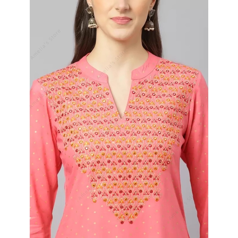 Kurta Women's Indian Rayon Kur - Summer Clothing Pakistan ulasan dan harga