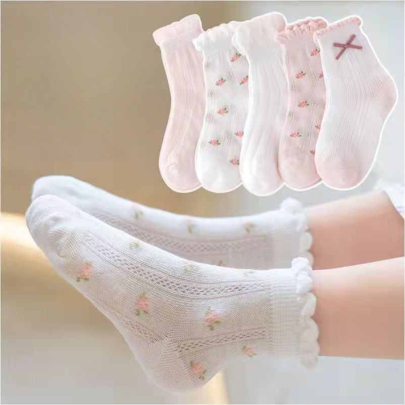 Girls Socks Cute Flowers Patte - Summer Clothing Baby Girl ulasan dan harga